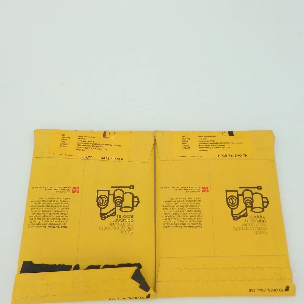 Kodak Polycontrast Photographic Paper 5x7 25 Sheet Single & Double Weight F Pack